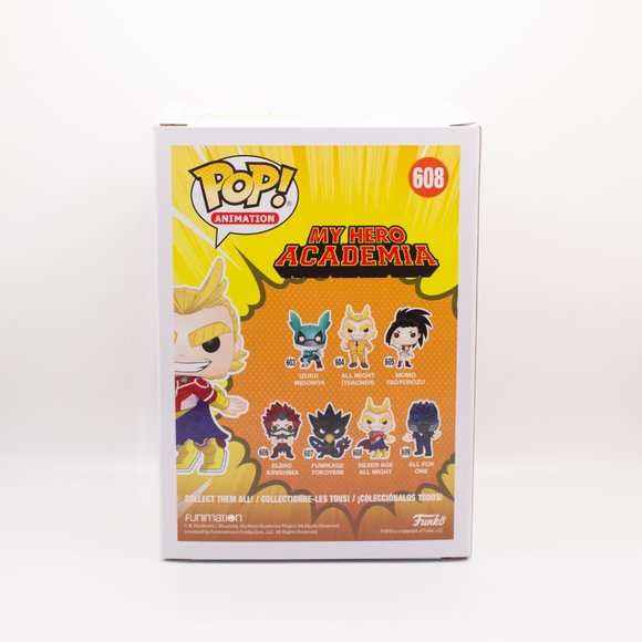 Funko Pop Vinyl MHA My Hero Academia All Might Silver Age #608 (in Box GUC) - Picture 3 of 6